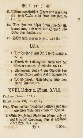 XVIII. Ueber 2. Sam. XVIII.