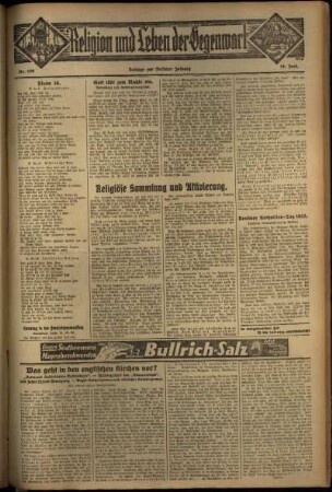 Dritte Ausgabe vom Sonntag, den 18. Juni 1933.