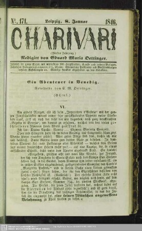 Ein Abenteuer in Venedig - Novellette (Schluß)