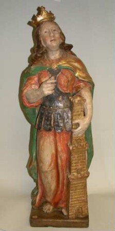Heilige Barbara mit Turm und Krone