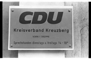 Kleinbildnegativ: CDU-Kreisverband Kreuzberg, 1975