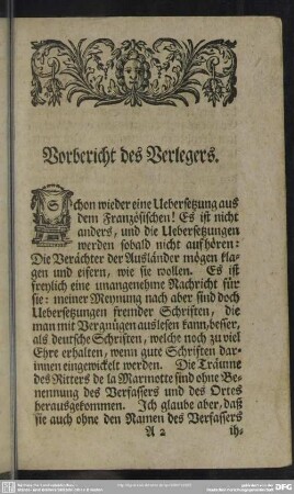 Vorbericht des Verlegers