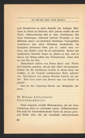 VI. Einige historische Unstimmigkeiten