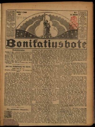 Erste Ausgabe vom Sonntag, den 06. Januar 1929.