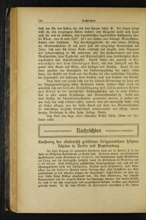 Konferenz der akademisch gebildeten Religionslehrer höherer Schulen in Berlin und Brandenburg