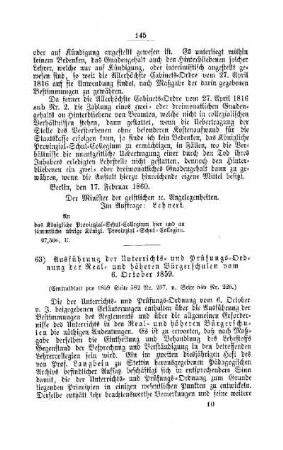Ausführung der Unterrichts- und Prüfungs-Ordnung der Real- und höheren Bürgerschulen vom 6. October 1859 : [II. Gymnasien und Realschulen]