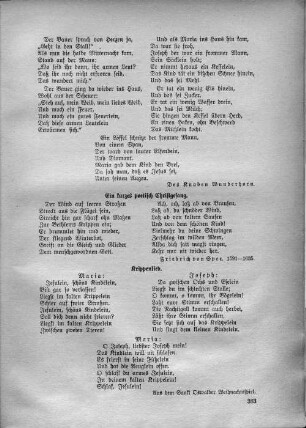 Ein kurzes poetisch Christgesang.