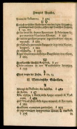 III. Medicinische Schriften