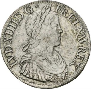 Écu des Königs Ludwig XIV. von Frankreich, 1652