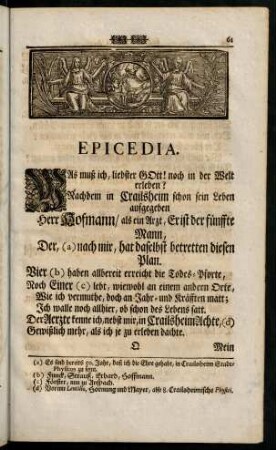 61-76, Epicedia.