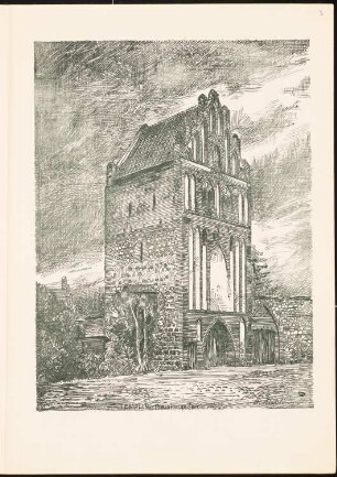 Skizzenheft WS 1902/1903: Skizzen aus Templin: Perspektivische Ansicht