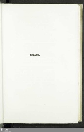 Ballades