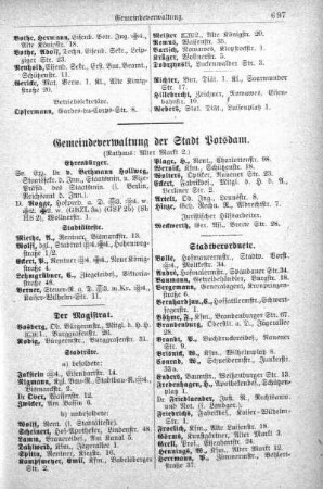 Gemeindeverwaltung der Stadt Potsdam