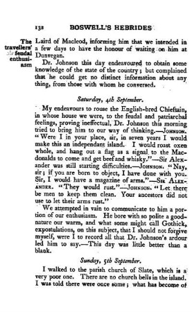 September 5. - Sir James Macdonald's epitaph and last letters to his mother. Dr. Johnson's Latin ode on the Isle of Sky. Isaac Hawkins Browne