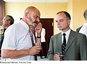 Matthias Griebel (Stadtmuseum) und Ulrich Prasser (Hotel Mercure Newa) im Gespräch
