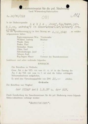 Lehle, Josef