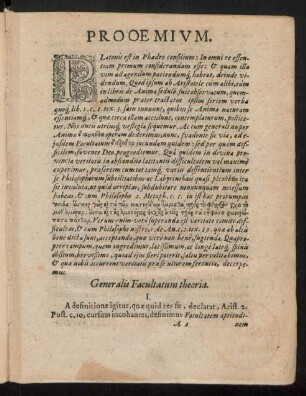 Generalis Facultatum theoria. I. - V.