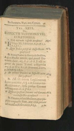 Tit. XXVI. De Suspectis Tutoribus Vel Curatoribus.