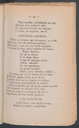 Las violetas.