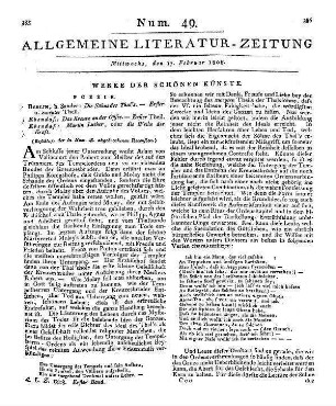 Werlich, A. K. F.: Lauretta : Novalis Andenken geweiht. T. 1. Von C. J. Romano [i.e. A. K. F. Werlich]. Rudolstadt: Klüger 1806