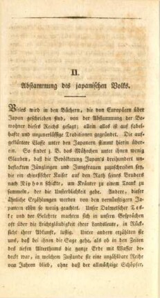 II. Abstammung des japanischen Volks