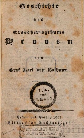 Geschichte des Großherzogtums Hessen