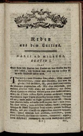 Reden aus dem Curtius.
