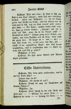 Eilfte Unterredung. - Zwanzigste Unterredung.