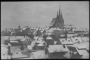 Lommatzsch. Blick auf Lommatzsch im Winter