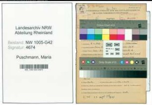 Entnazifizierung Maria Puschmann , geb. 07.04.1910 ()