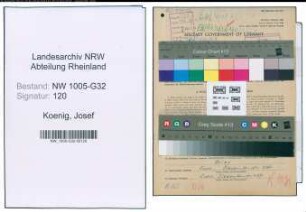 Entnazifizierung Josef Koenig , geb. 26.05.1903 (Verw.Beamter)