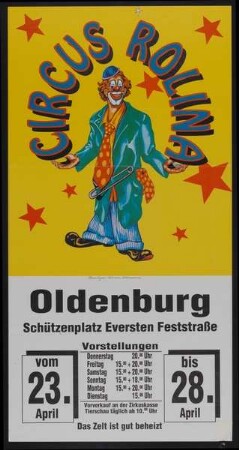 Circus Rolina, Oldenburg, ohne Jahr