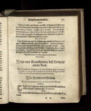 II. Von den Kranckheiten des Hertzens/ und der Brust
