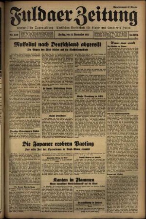 Ausgabe vom Freitag, den 24. September 1937.