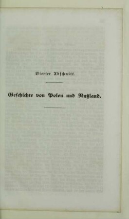 Vierter Abschnitt. Geschichte von Polen und Rußland