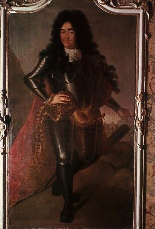 Innendekoration des Festsaals — Wanddekoration des Festsaals — Fürstenbildnisse — Bildnis des Herzogs Johann Georg von Sachsen-Eisenach (1636-1686)