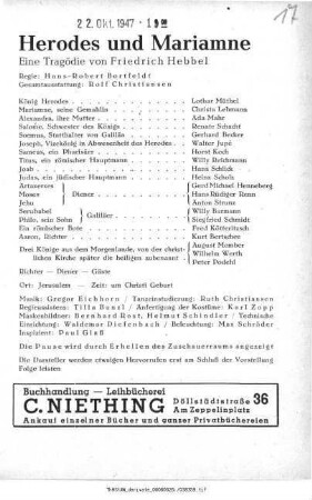Herodes und Mariamne