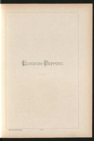I. 23. London-Pepping