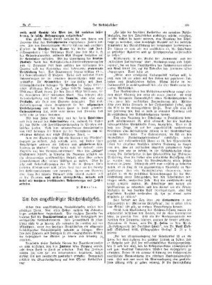 Um das angekündgigte Reichsschulgesetz