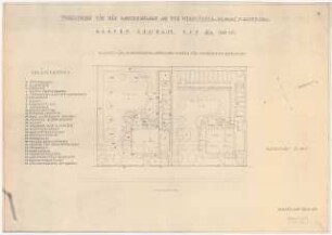 Gartenanlage Brabag (Braunkohle Benzin AG) - Siedlung Magdeburg: Hausgarten zu Typ IIIb: Grundriss 1:100