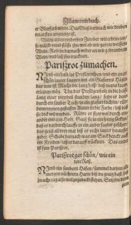 Parißrot zumachen.