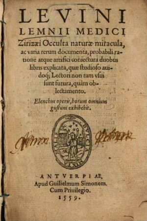 Occulta naturae miracula