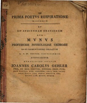 De Prima Foetvs Respiratione