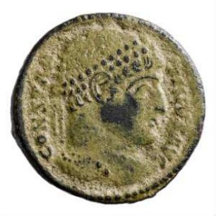 Münze, Follis, Aes 3, 328 n. Chr.