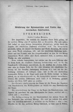 Erklärungen der Ephemeriden und Tafeln des nautischen Jahrbuches.