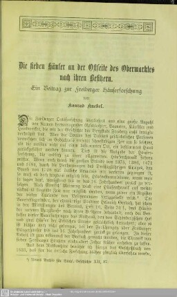 Die sieben Häuser an der Ostseite des Obermarktes nach ihren Besitzern. Ein Beitrag zur Freiberger Häuserforschung
