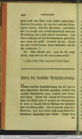 Ueber die deutsche Rechtschreibung