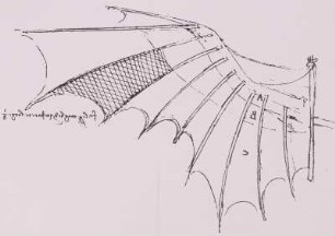 Konstruktion eines Flügels, Leonardo da Vinci