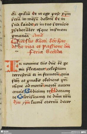 [Text:] Cursus sancti Bernhardi de vita et passione domini.