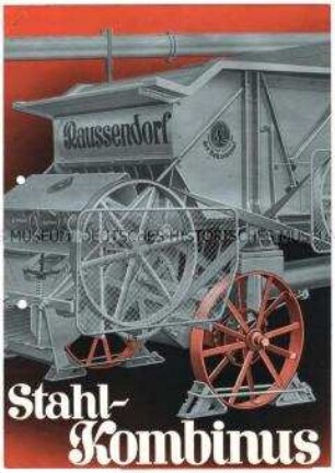 Dreschmaschine und Strohpresse